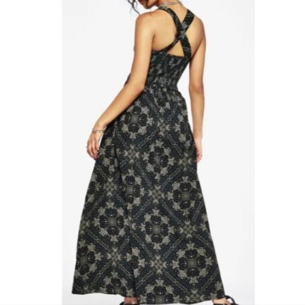 Disturbia Moth Pattern Maxi Dress NWT - Picture 2 of 13